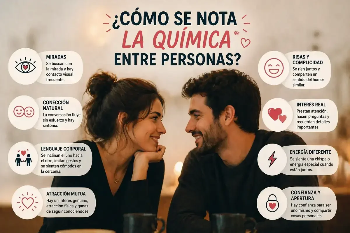 Cómo se nota química entre dos personas: señales reales y cómo interpretarlas